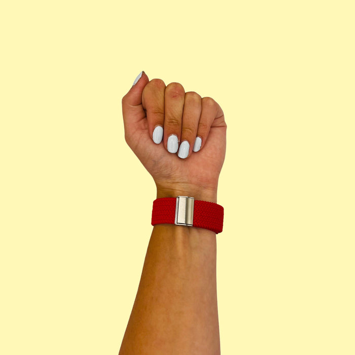 red-xiaomi-redmi-watch-4-watch-straps-nz-nylon-braided-loop-watch-bands-aus