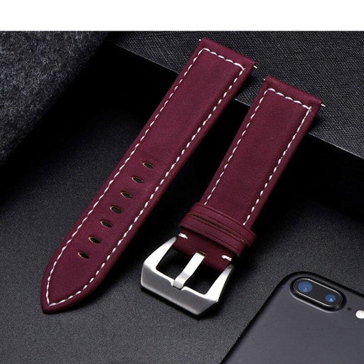 red-silver-buckle-garmin-bounce-2-watch-straps-nz-retro-leather-watch-bands-aus