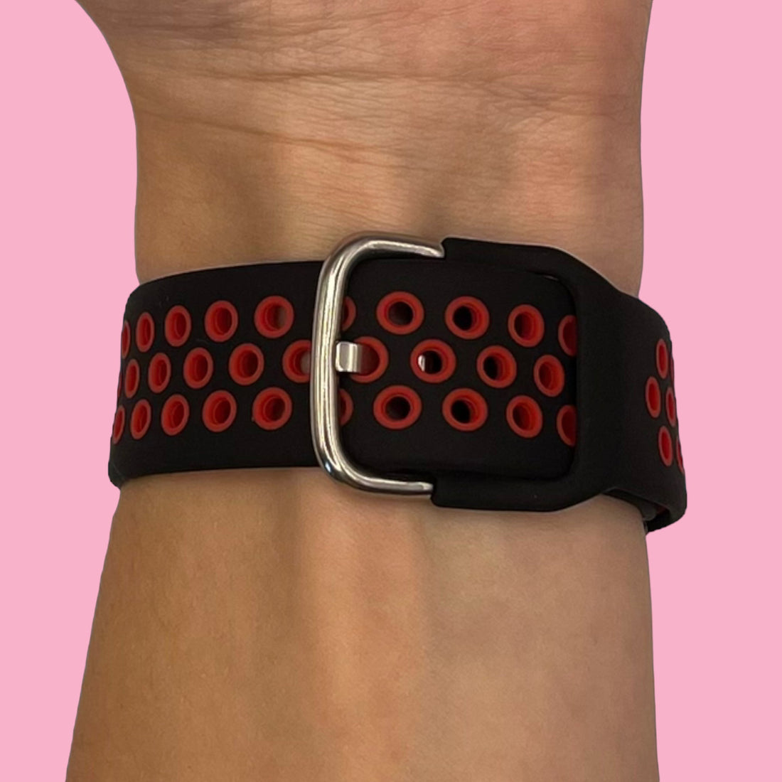 black-and-red-coros-vertix-2-watch-straps-nz-silicone-sports-watch-bands-aus