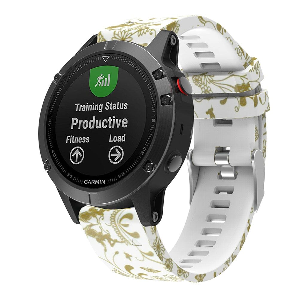 gold-flowers-garmin-instinct-e-(45mm)-watch-straps-nz-pattern-silicone-watch-bands-aus-803312