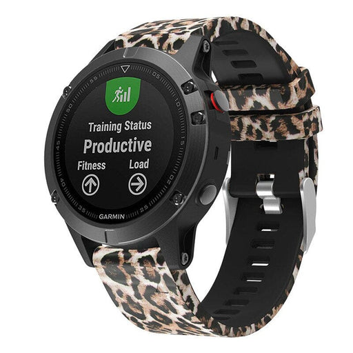 leopard-garmin-fenix-e-watch-straps-nz-pattern-silicone-watch-bands-aus