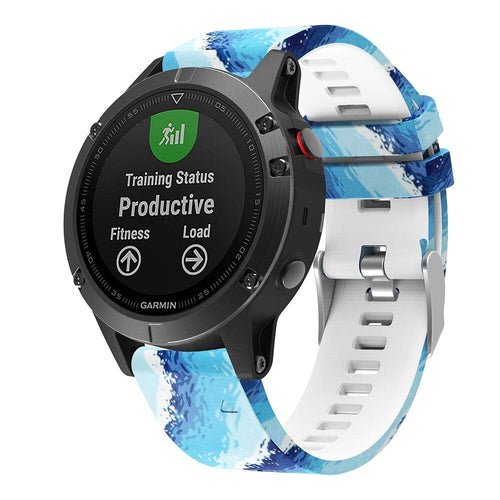 oceans-garmin-descent-g2-watch-straps-nz-pattern-silicone-watch-bands-aus