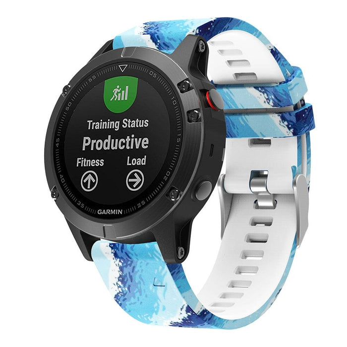 oceans-garmin-descent-g2-watch-straps-nz-pattern-silicone-watch-bands-aus