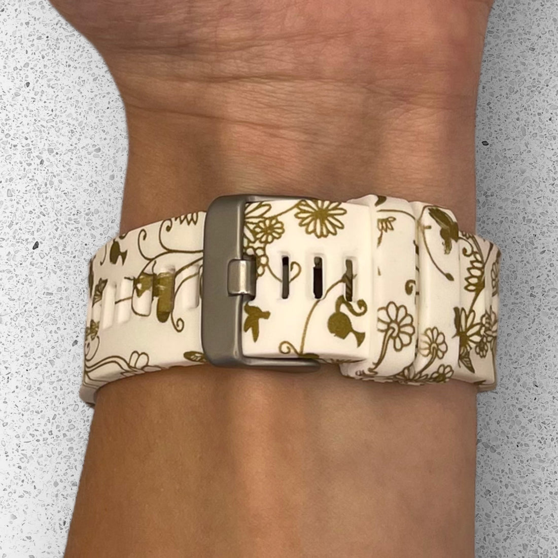 gold-flowers-garmin-instinct-2-watch-straps-nz-pattern-silicone-watch-bands-aus-803312