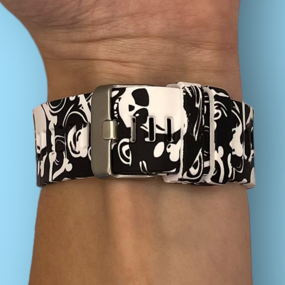 skulls-garmin-marq-commander-(gen-2)-watch-straps-nz-pattern-silicone-watch-bands-aus