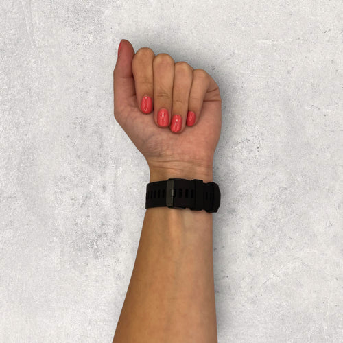 black-garmin-fenix-6-watch-straps-nz-silicone-watch-bands-aus