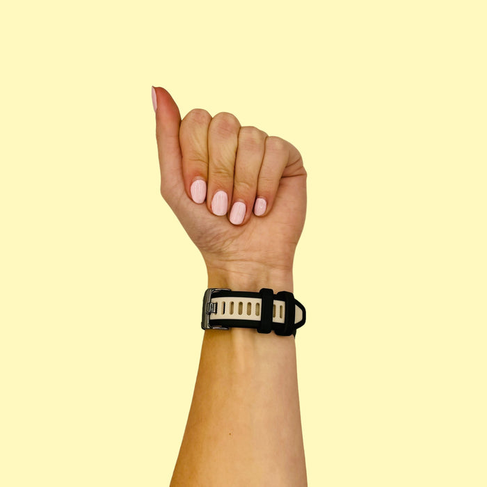 black-beige-fitbit-sense-2-watch-straps-nz-dual-colour-silicone-watch-bands-aus