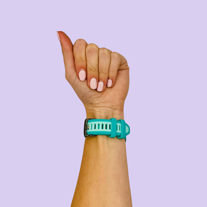 turqoise-aqua-withings-steel-hr-(36mm)-watch-straps-nz-dual-colour-silicone-watch-bands-aus