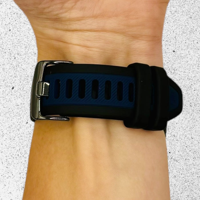 black-navy-blue-oppo-watch-x-watch-straps-nz-dual-colour-silicone-watch-bands-aus