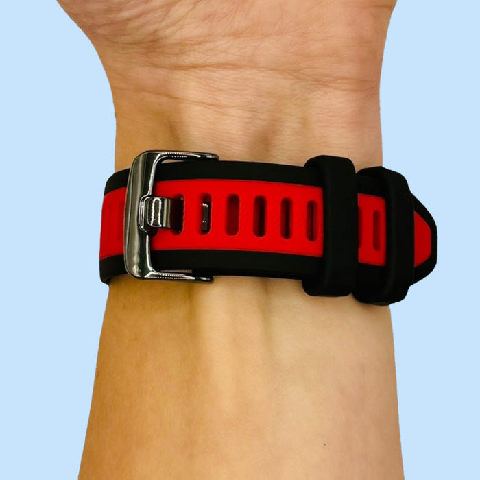 black-red-garmin-descent-g2-watch-straps-nz-dual-colour-silicone-watch-bands-aus