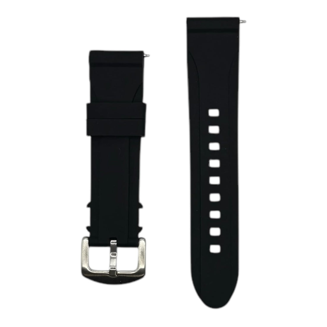 black-garmin-forerunner-265-watch-straps-nz-heritage-elite-premium-silicone-watch-bands-aus