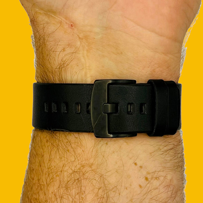 black-silver-buckle-garmin-quickfit-22mm-watch-straps-nz-leather-watch-bands-aus