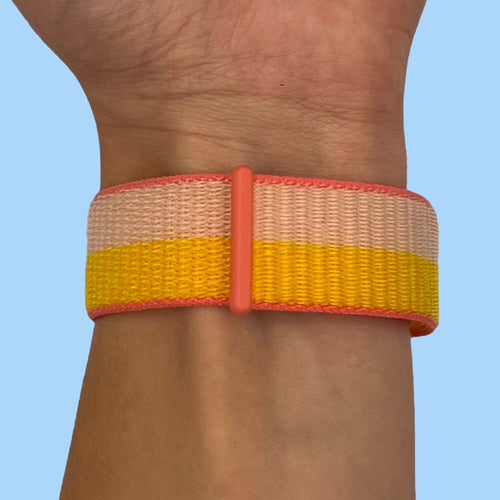 peach-yellow-xiaomi-amazfit-stratos,-stratos-2-watch-straps-nz-nylon-sports-loop-watch-bands-aus