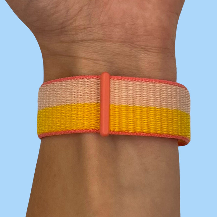 peach-yellow-xiaomi-amazfit-stratos,-stratos-2-watch-straps-nz-nylon-sports-loop-watch-bands-aus