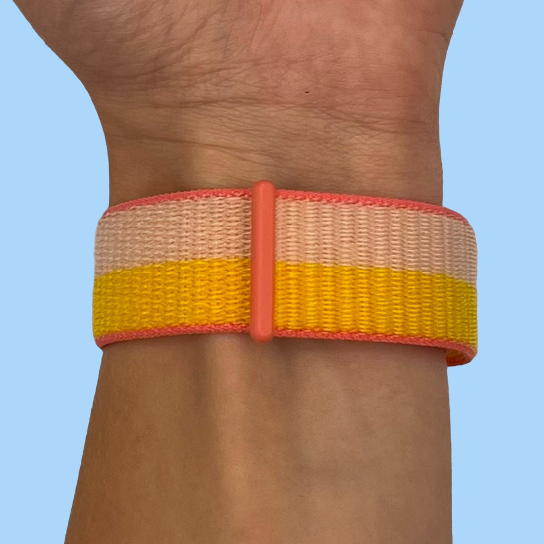 peach-yellow-garmin-instinct-2s-watch-straps-nz-nylon-sports-loop-watch-bands-aus