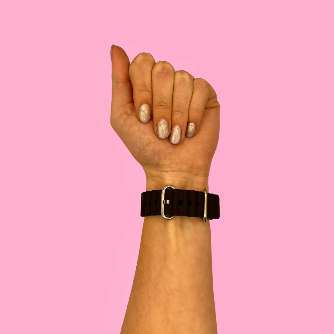 black-ocean-bands-garmin-vivomove-3s-watch-straps-nz-ocean-band-silicone-watch-bands-aus