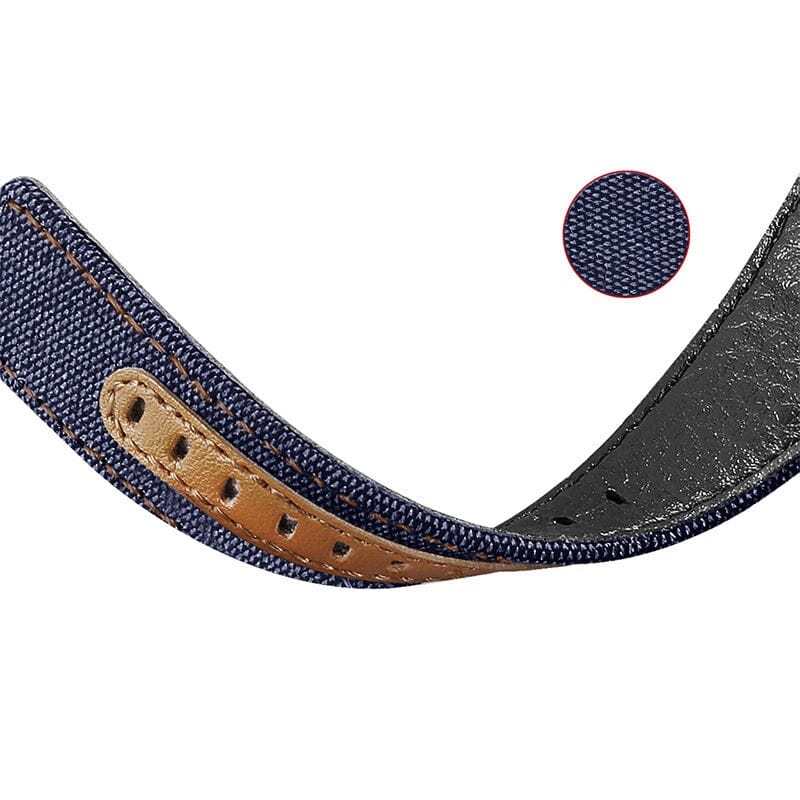 dark-blue-rose-gold-buckle-google-pixel-watch-4-(41mm)-watch-straps-nz-denim-watch-bands-aus