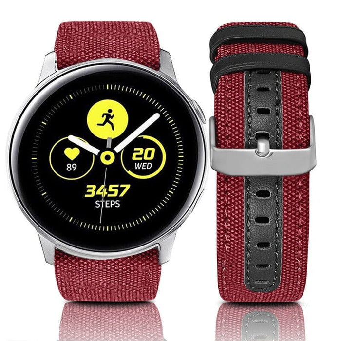 red-rose-gold-buckle-garmin-vivoactive-3-watch-straps-nz-denim-watch-bands-aus