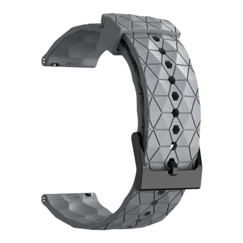 grey-watch-straps-nz-silicone-football-pattern-watch-bands-aus
