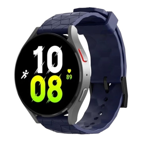 navy-bue-hex-pattern3plus-vibe-smartwatch-watch-straps-nz-silicone-football-pattern-watch-bands-aus