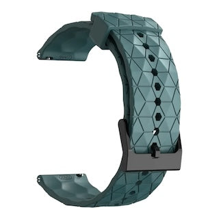 stone-green-hex-patternpolar-pacer-pro-watch-straps-nz-silicone-football-pattern-watch-bands-aus