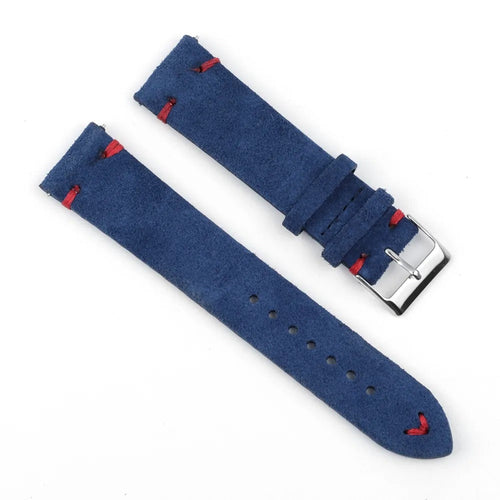 navy-blue-red-garmin-fenix-7s-watch-straps-nz-suede-watch-bands-aus