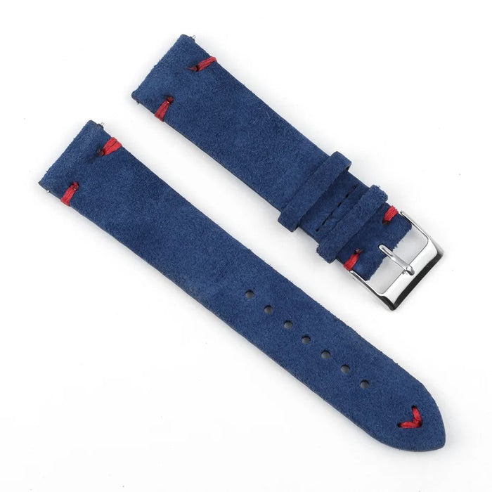 navy-blue-red-fitbit-versa-watch-straps-nz-suede-watch-bands-aus