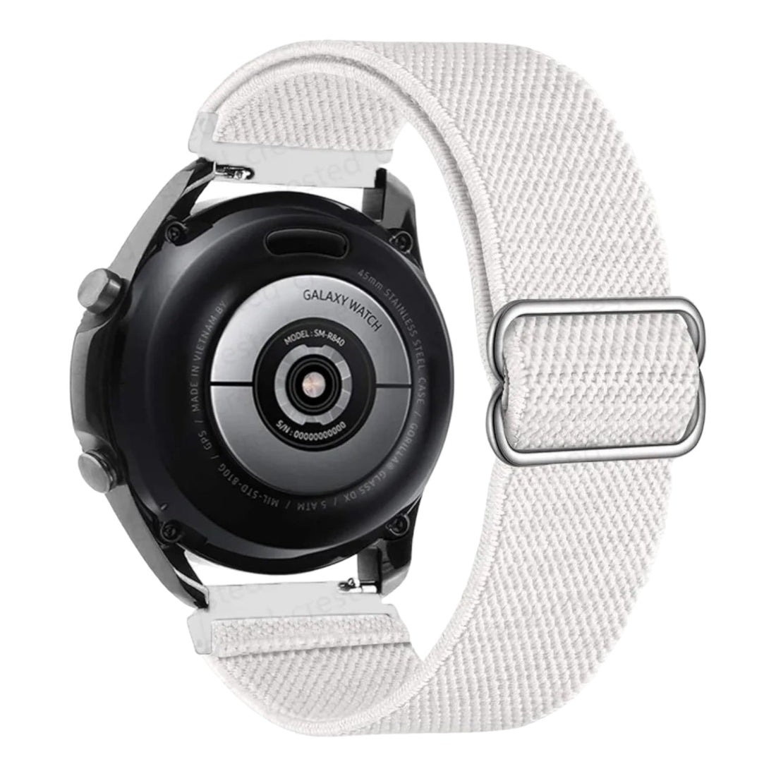 white-samsung-galaxy-watch-5-(40-44mm)-watch-straps-nz-braided-loop-flex-watch-bands-aus