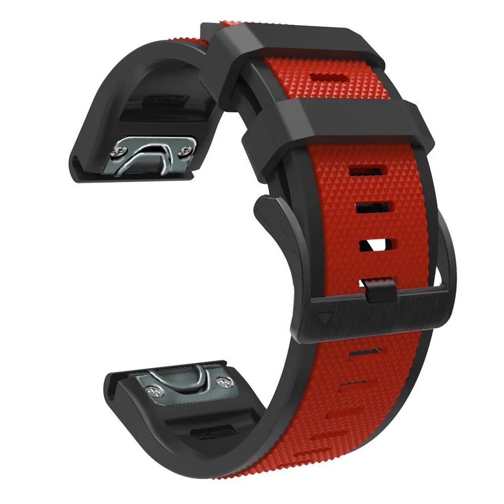 red-black-garmin-instinct-3-(45mm)-watch-straps-nz-dual-colour-sports-watch-bands-aus