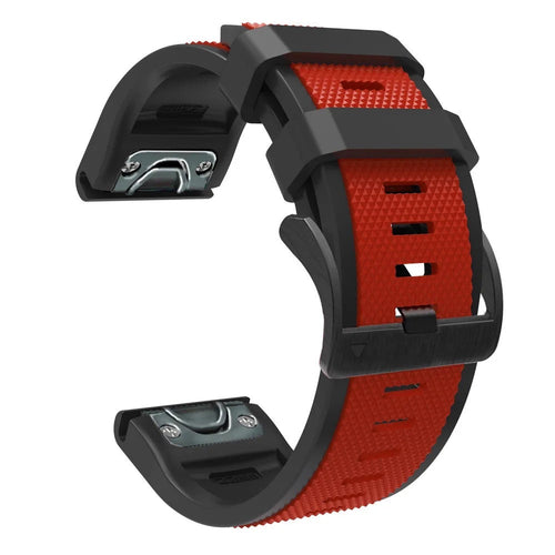 red-black-garmin-approach-s70-(47mm)-watch-straps-nz-dual-colour-sports-watch-bands-aus