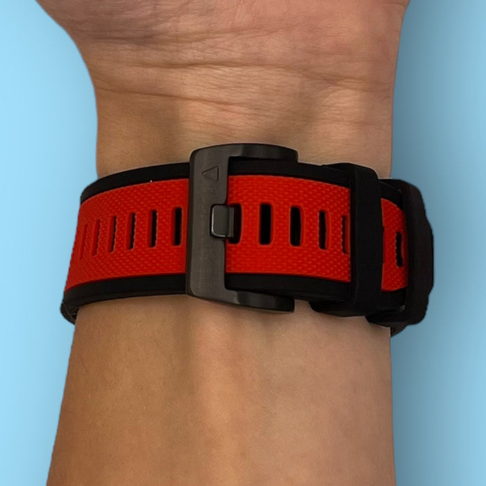 red-garmin-descent-g2-watch-straps-nz-dual-colour-sports-watch-bands-aus