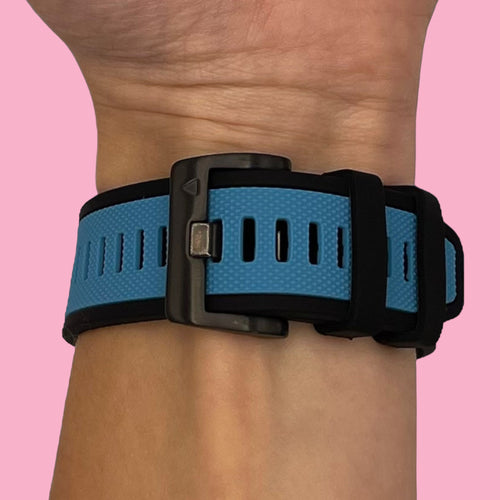 light-blue-garmin-approach-s70-(47mm)-watch-straps-nz-dual-colour-sports-watch-bands-aus