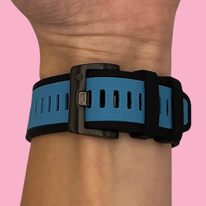 light-blue-garmin-approach-s70-(47mm)-watch-straps-nz-dual-colour-sports-watch-bands-aus
