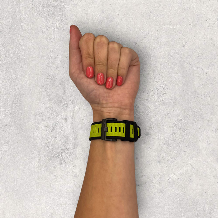 lime-green-garmin-descent-g2-watch-straps-nz-dual-colour-sports-watch-bands-aus