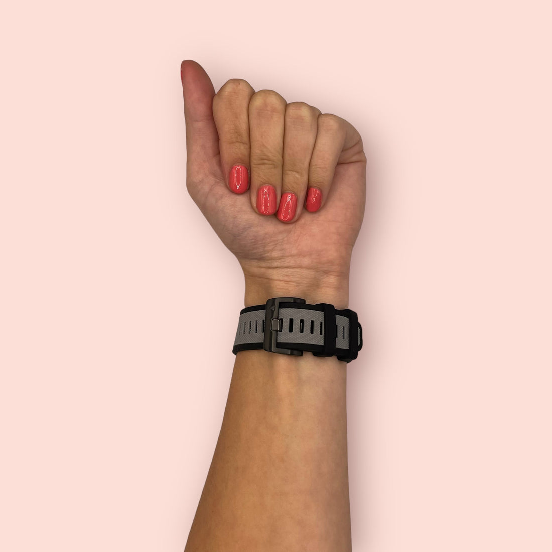 light-grey-garmin-forerunner-955-watch-straps-nz-dual-colour-sports-watch-bands-aus-803602