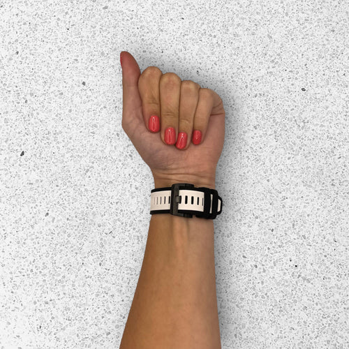 white-garmin-d2-delta-watch-straps-nz-dual-colour-sports-watch-bands-aus