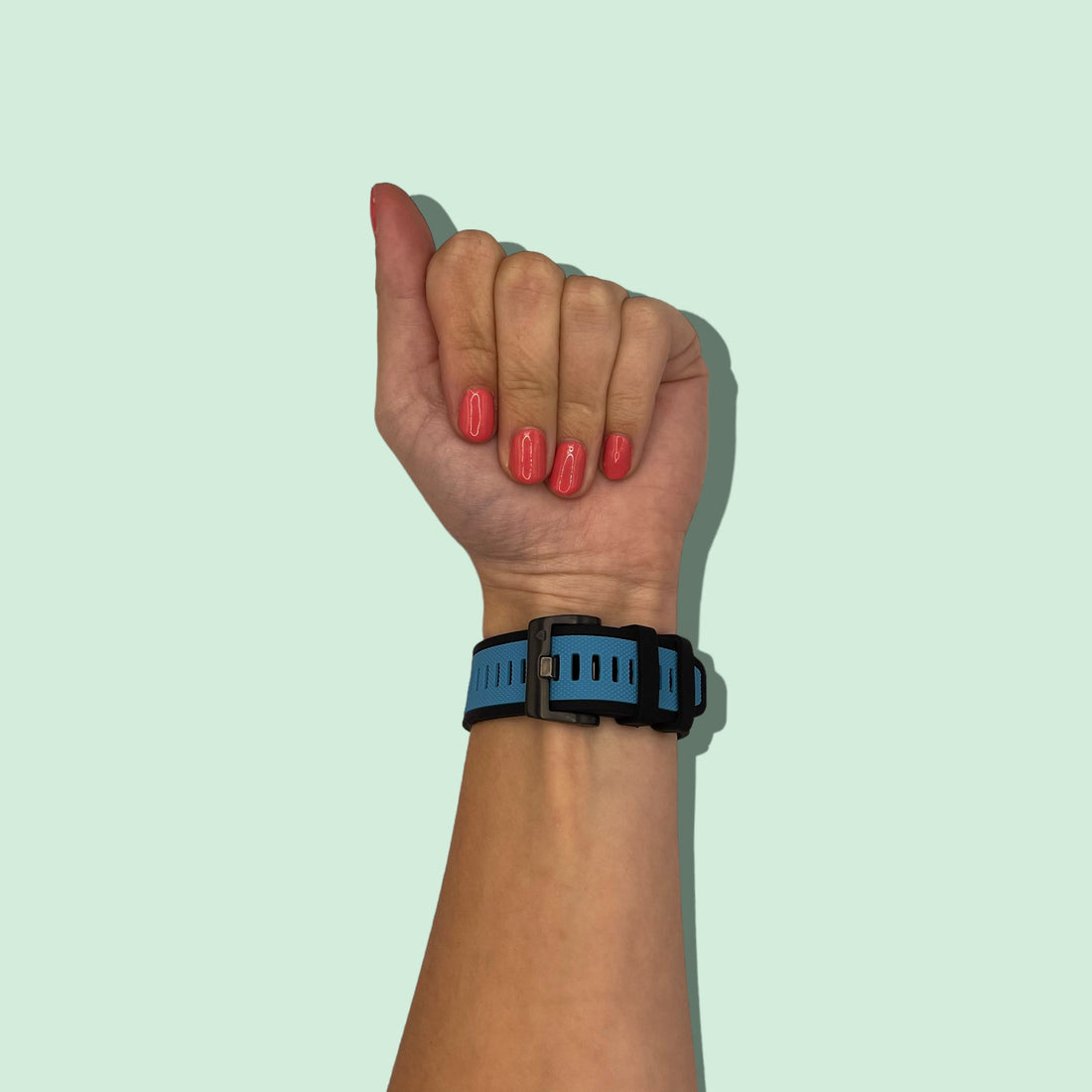 light-blue-garmin-instinct-2-watch-straps-nz-dual-colour-sports-watch-bands-aus-803600