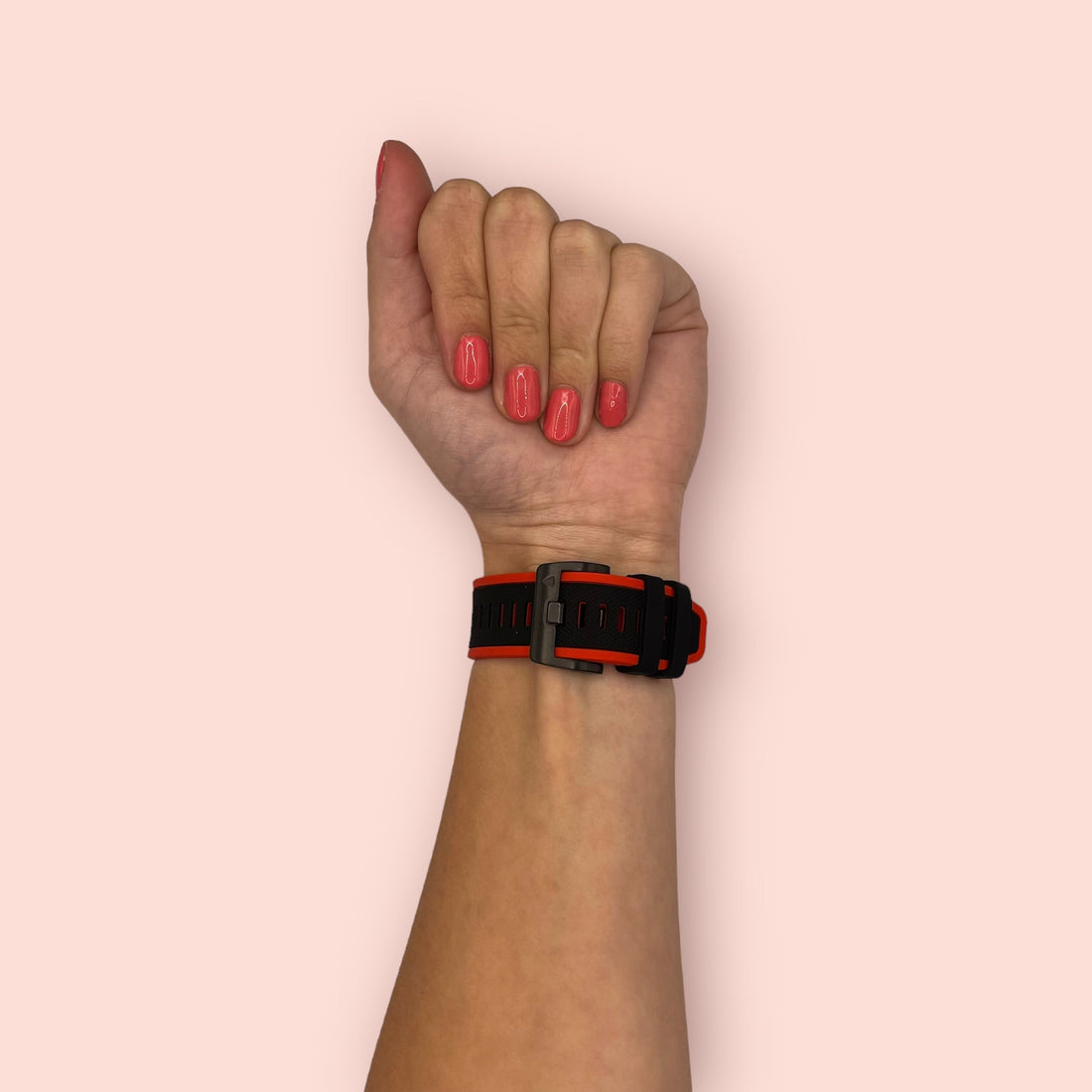 red-black-garmin-forerunner-745-watch-straps-nz-dual-colour-sports-watch-bands-aus