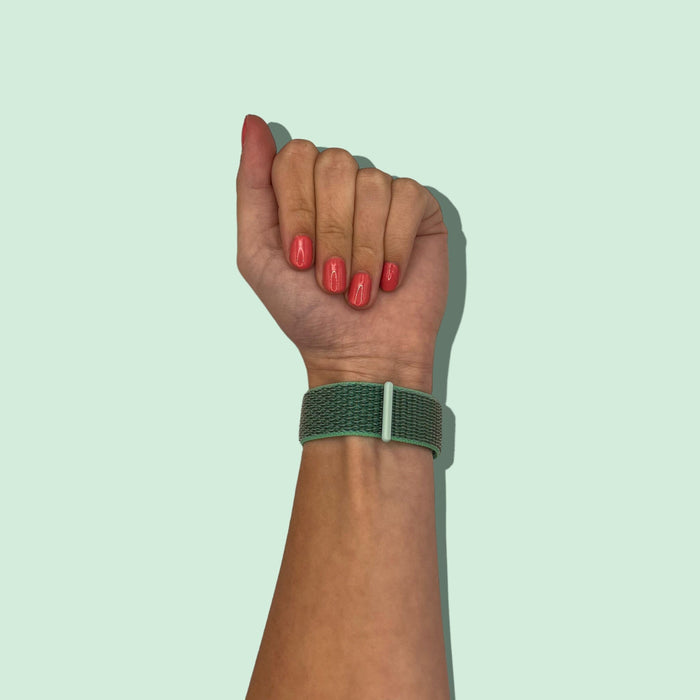 teal-xiaomi-amazfit-smart-watch,-smart-watch-2-watch-straps-nz-nylon-sports-loop-watch-bands-aus