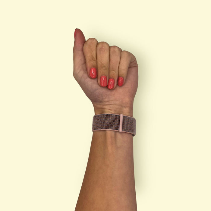 pink-sand-xiaomi-amazfit-smart-watch,-smart-watch-2-watch-straps-nz-nylon-sports-loop-watch-bands-aus