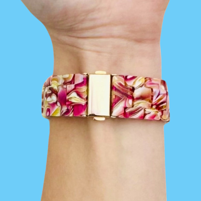 rose-quartz-wahoo-elemnt-rival-watch-straps-nz-resin-watch-bands-aus