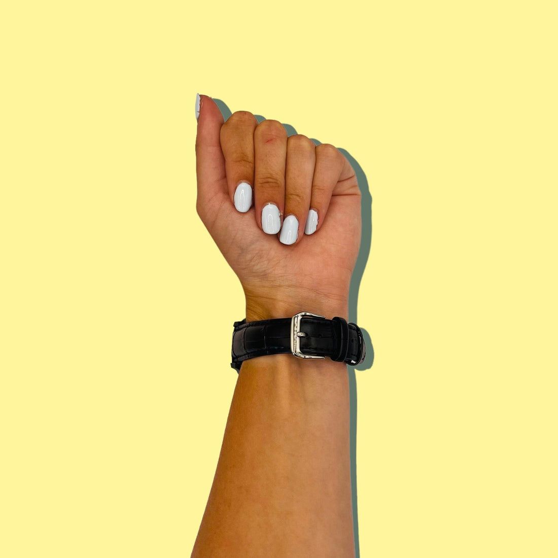 black-ocean-bands-withings-scanwatch-nova-watch-straps-nz-snakeskin-leather-watch-bands-aus
