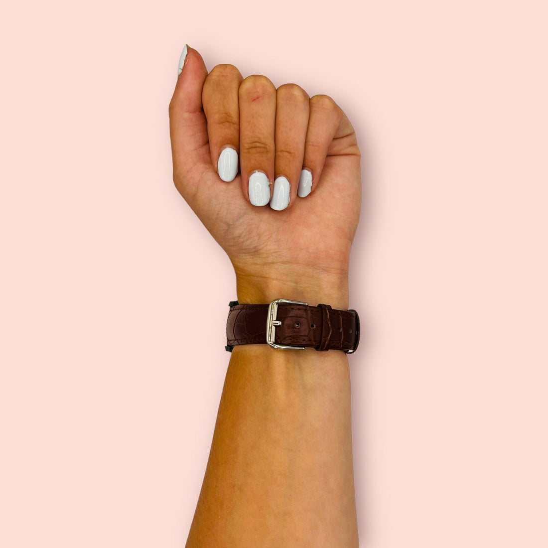 dark-brown-ocean-bands-samsung-galaxy-watch-fe-watch-straps-nz-snakeskin-leather-watch-bands-aus