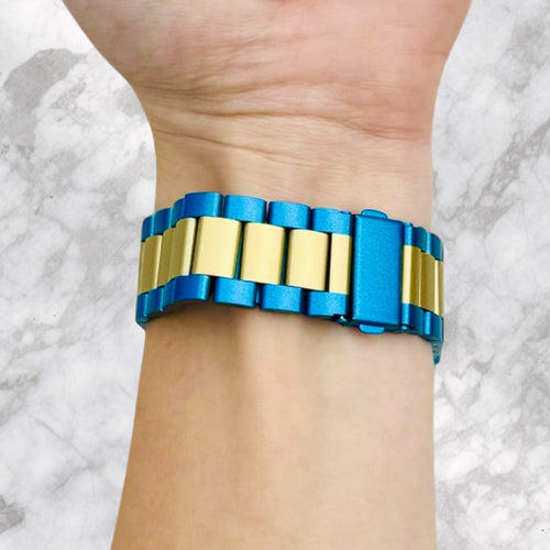 blue-gold-metal-amazfit-t-rex-3-watch-straps-nz-stainless-steel-link-watch-bands-aus