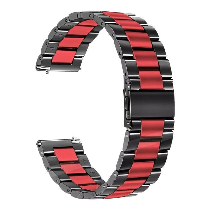 black-red-metal-coros-apex-4-(42mm)-watch-straps-nz-stainless-steel-link-watch-bands-aus