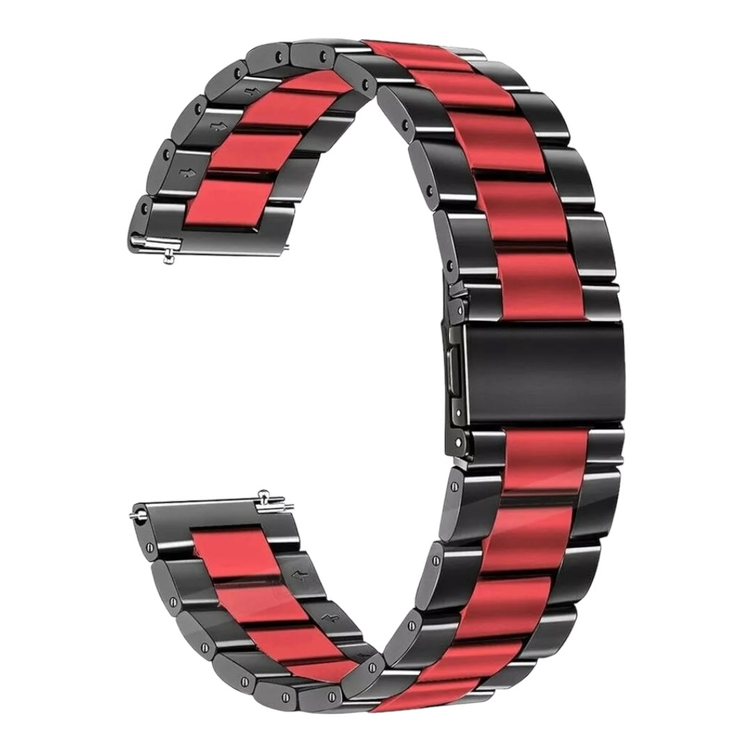 black-red-metal-garmin-forerunner-745-watch-straps-nz-stainless-steel-link-watch-bands-aus
