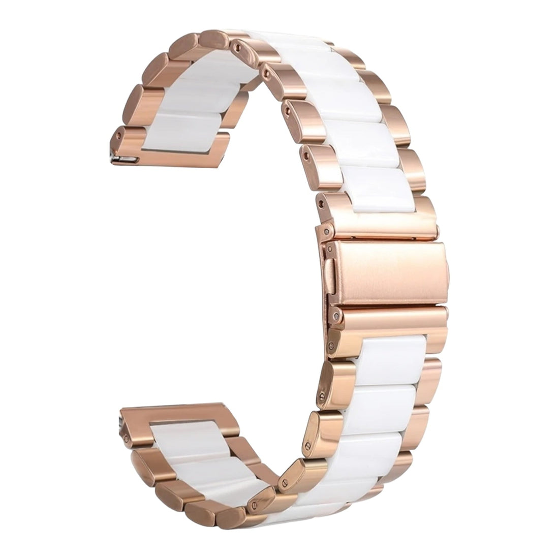 rose-gold-white-metal-garmin-forerunner-970-watch-straps-nz-stainless-steel-link-watch-bands-aus