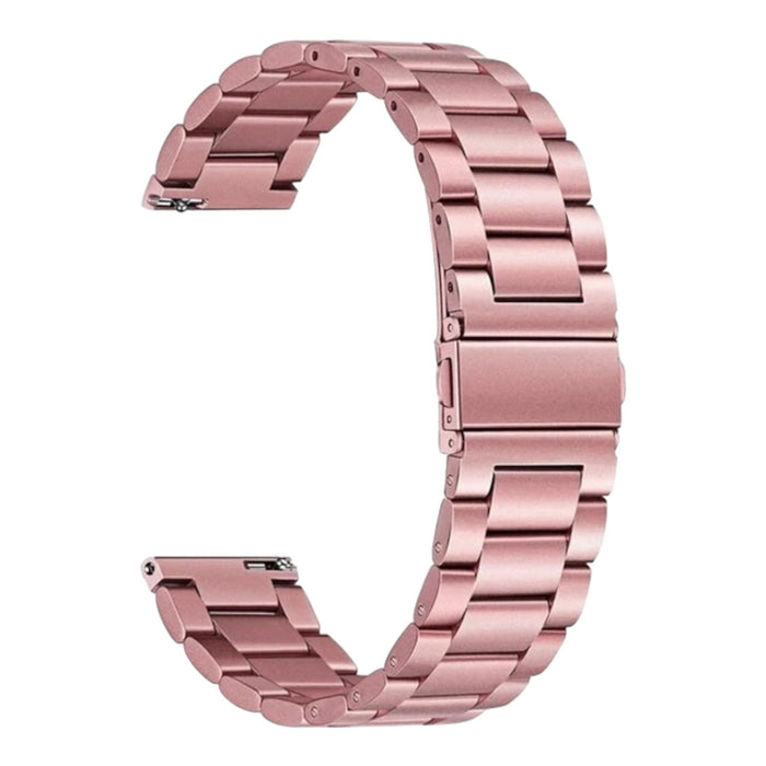 rose-pink-metal-huawei-watch-5-(46mm)-watch-straps-nz-stainless-steel-link-watch-bands-aus