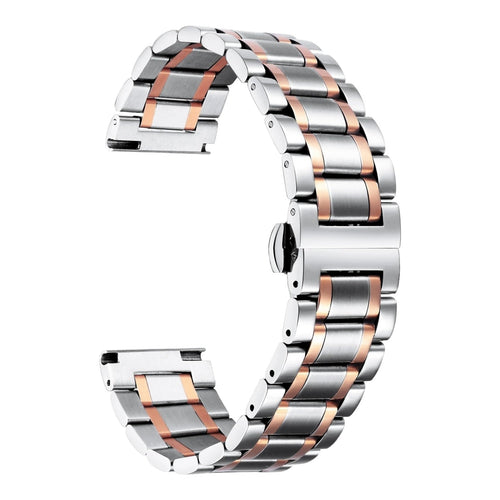 silver-rose-gold-stripe-metal-huawei-watch-ultimate-watch-straps-nz-stainless-steel-link-watch-bands-aus