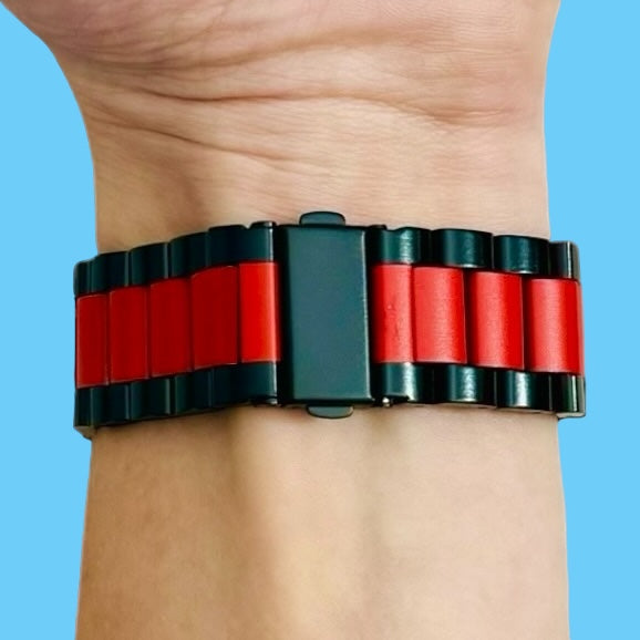 black-red-metal-kogan-active-3-pro-watch-straps-nz-stainless-steel-link-watch-bands-aus